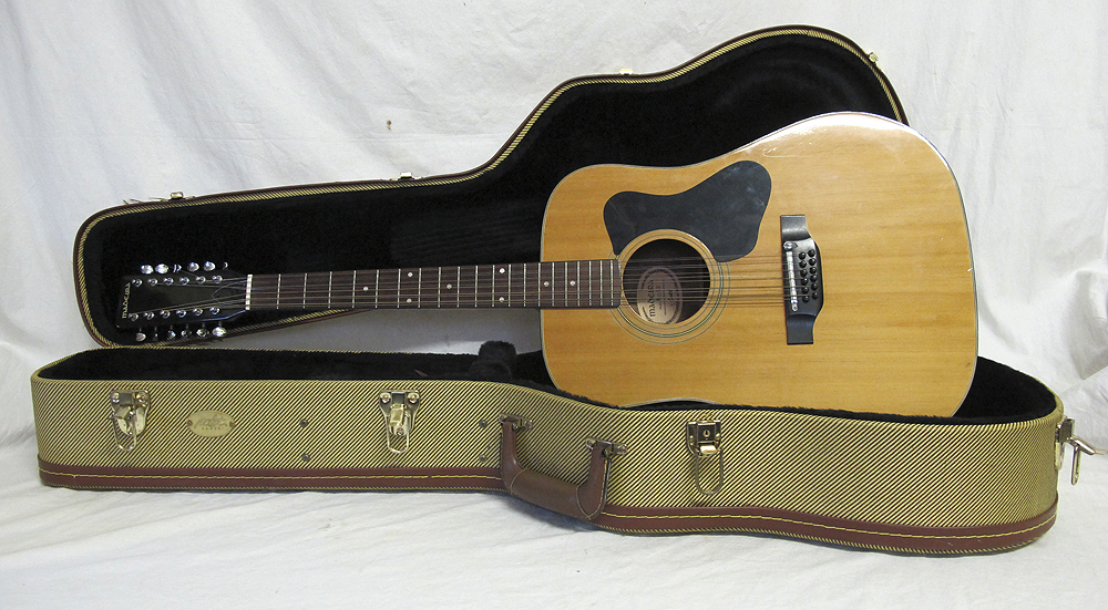 Vintage Guild Madeira Acoustic Parlor Guitar Wooden String Instrument w